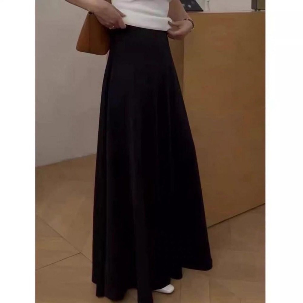 (E82)鬆緊空氣棉長裙-2色  ✅適合高個女孩-細節圖3