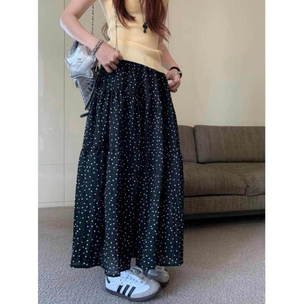 (E79)鬆緊點點蛋糕裙-2色-細節圖3