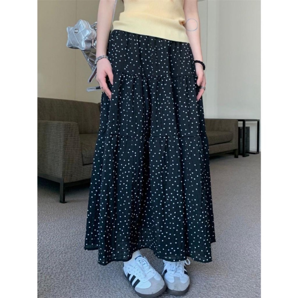 (E79)鬆緊點點蛋糕裙-2色-細節圖4