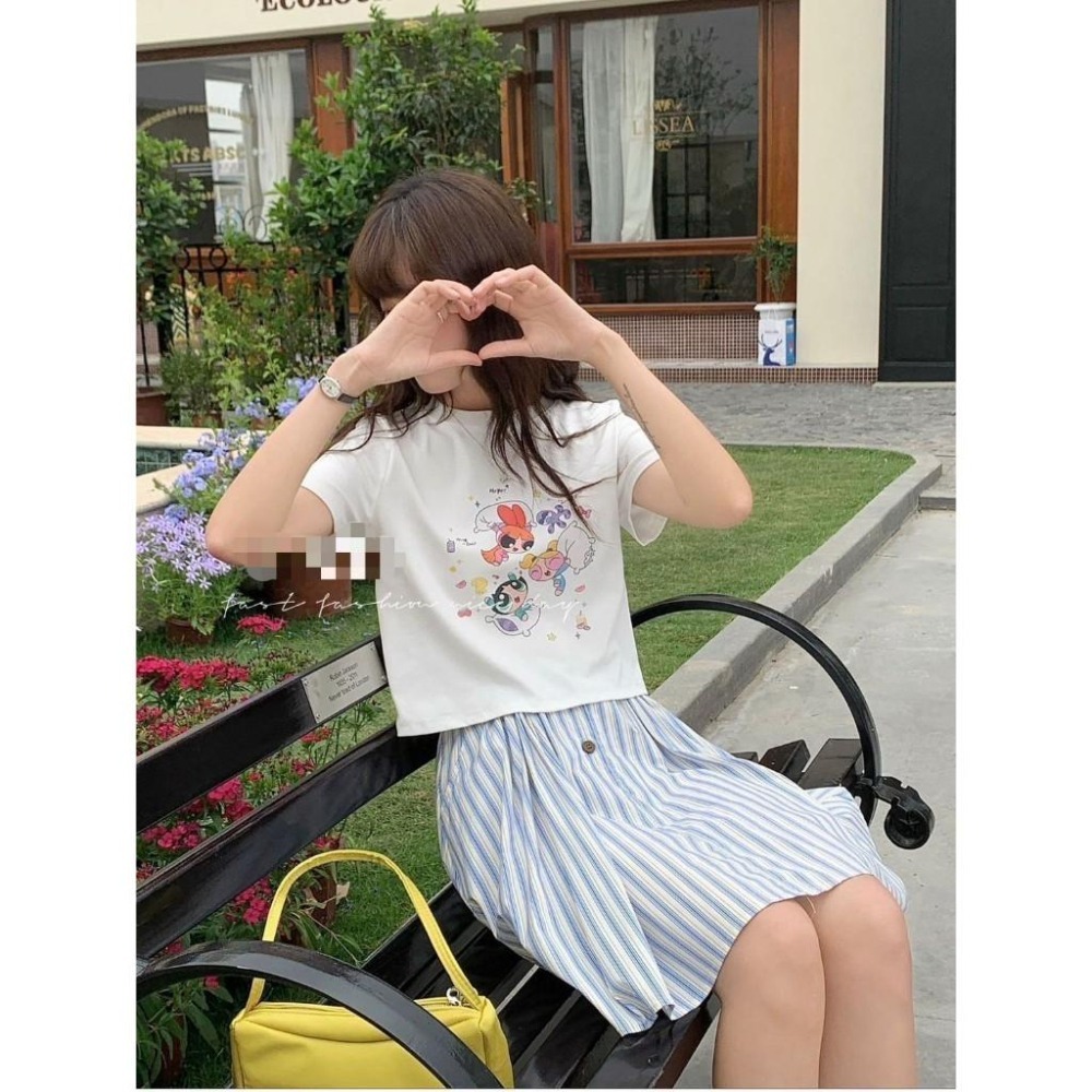 (A380)飛天小女警短版上衣-4色-細節圖2