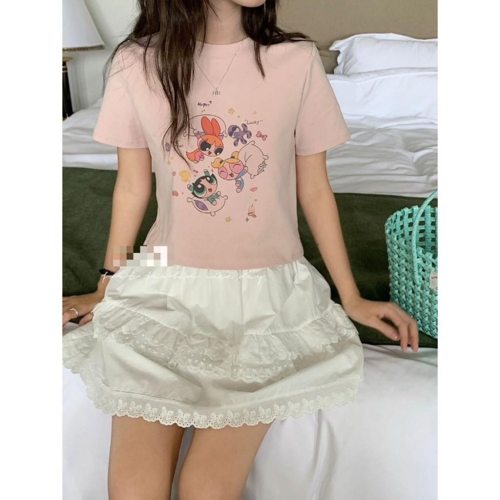 (A380)飛天小女警短版上衣-4色-細節圖6