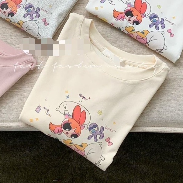 (A380)飛天小女警短版上衣-4色-規格圖8