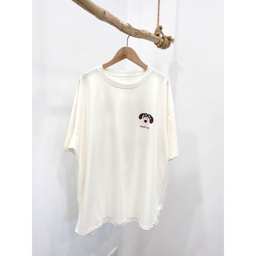 (A376)掌門狗印花短袖上衣-5色-規格圖1