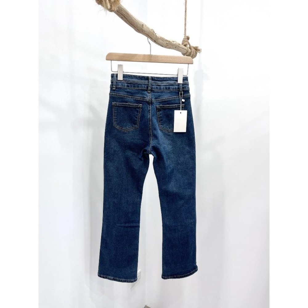 (D235)雙釦內磨毛牛仔長褲S-XL-細節圖6