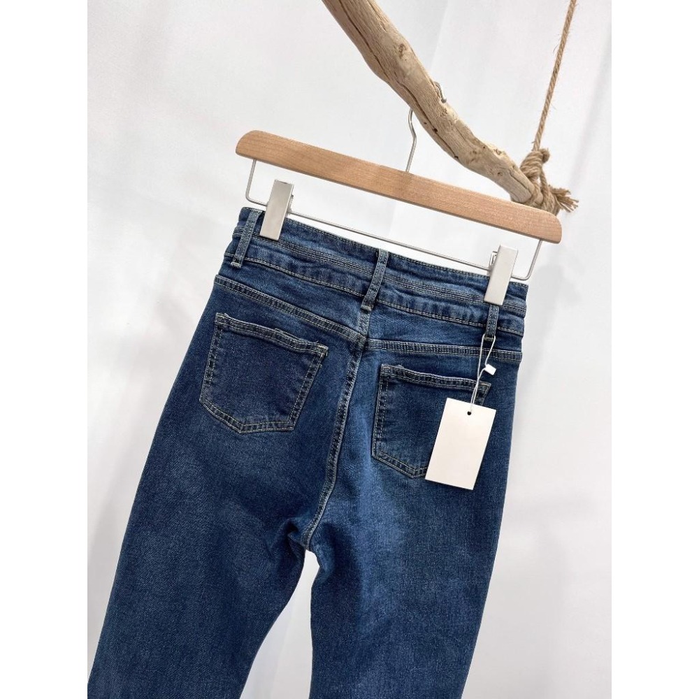 (D235)雙釦內磨毛牛仔長褲S-XL-細節圖7