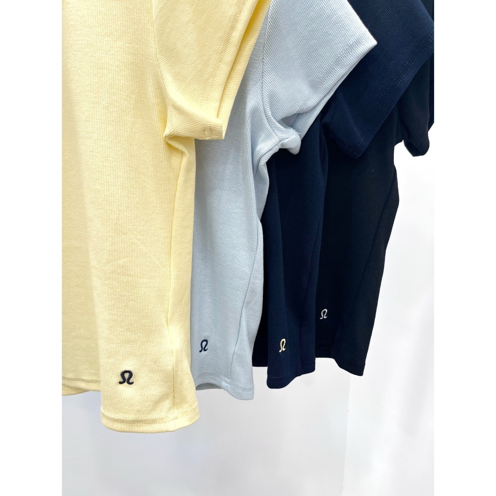 (A394)符號刺鏽螺紋棉短袖上衣-4色-細節圖9