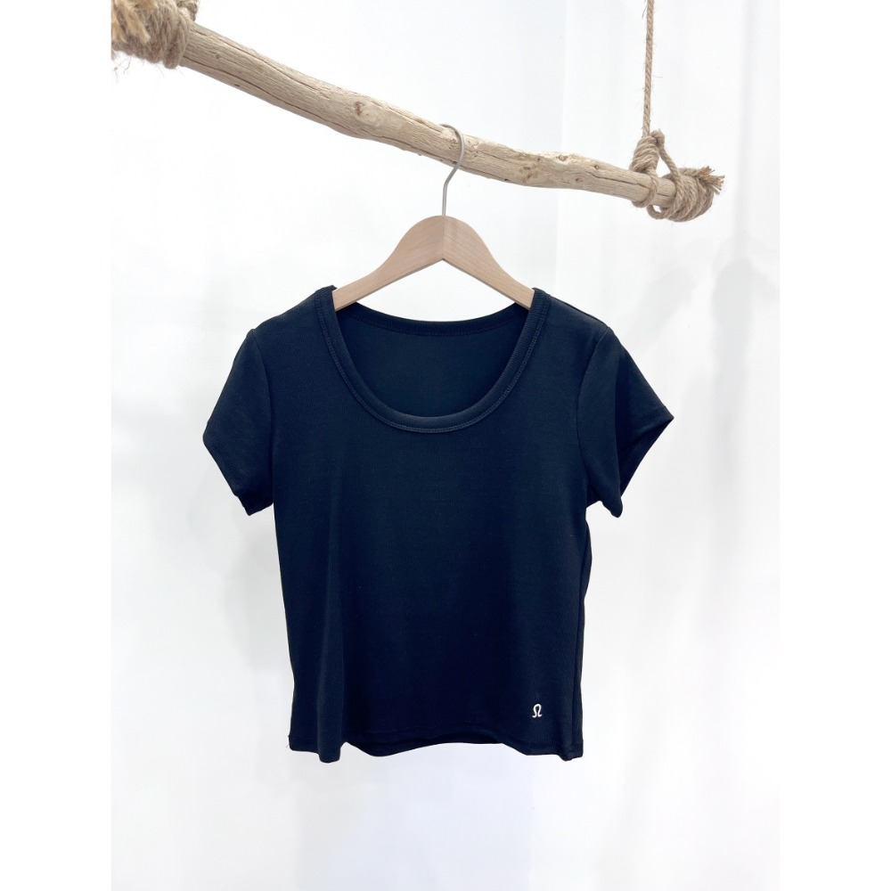 (A394)符號刺鏽螺紋棉短袖上衣-4色-規格圖10