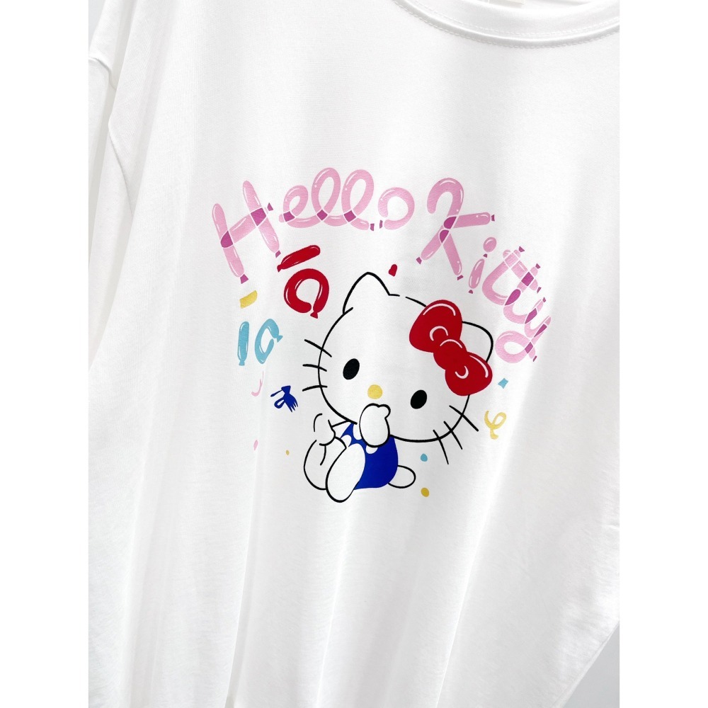 (A395)Hello kitty 花邊下擺短袖上衣-細節圖7