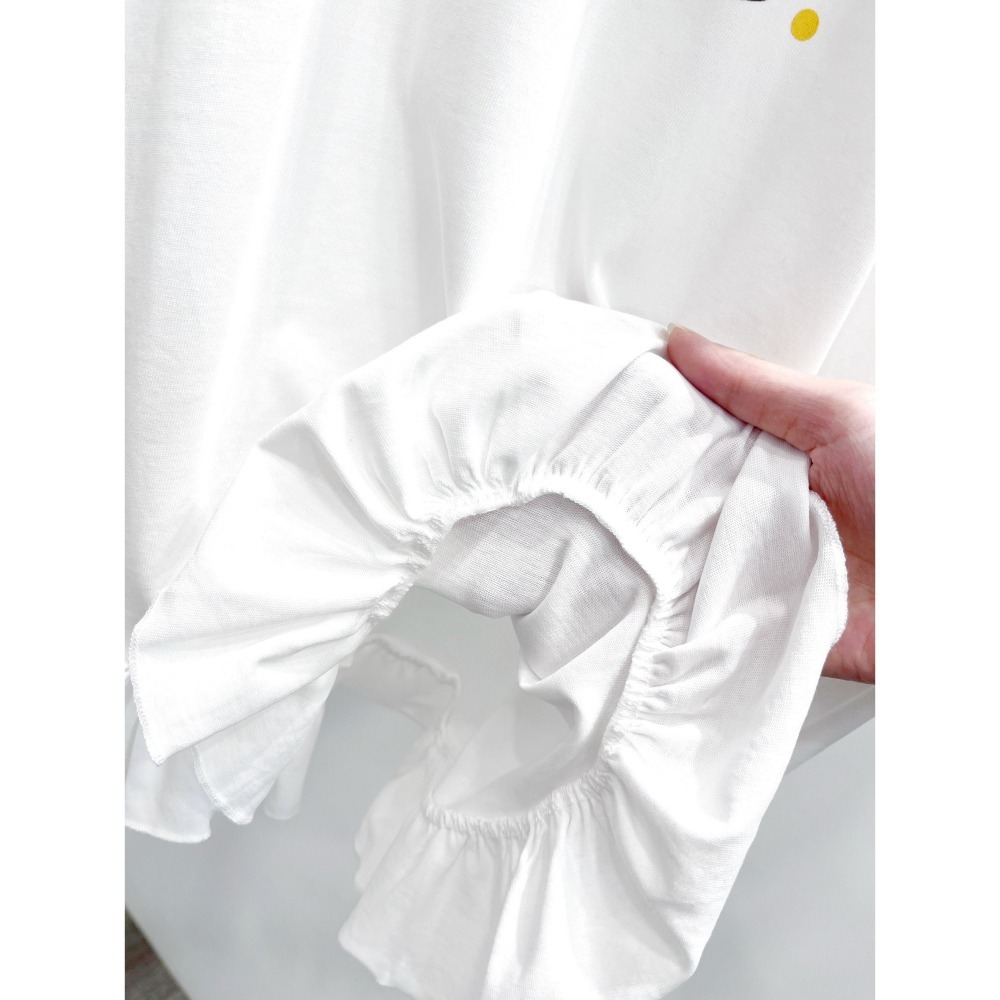 (A395)Hello kitty 花邊下擺短袖上衣-細節圖8