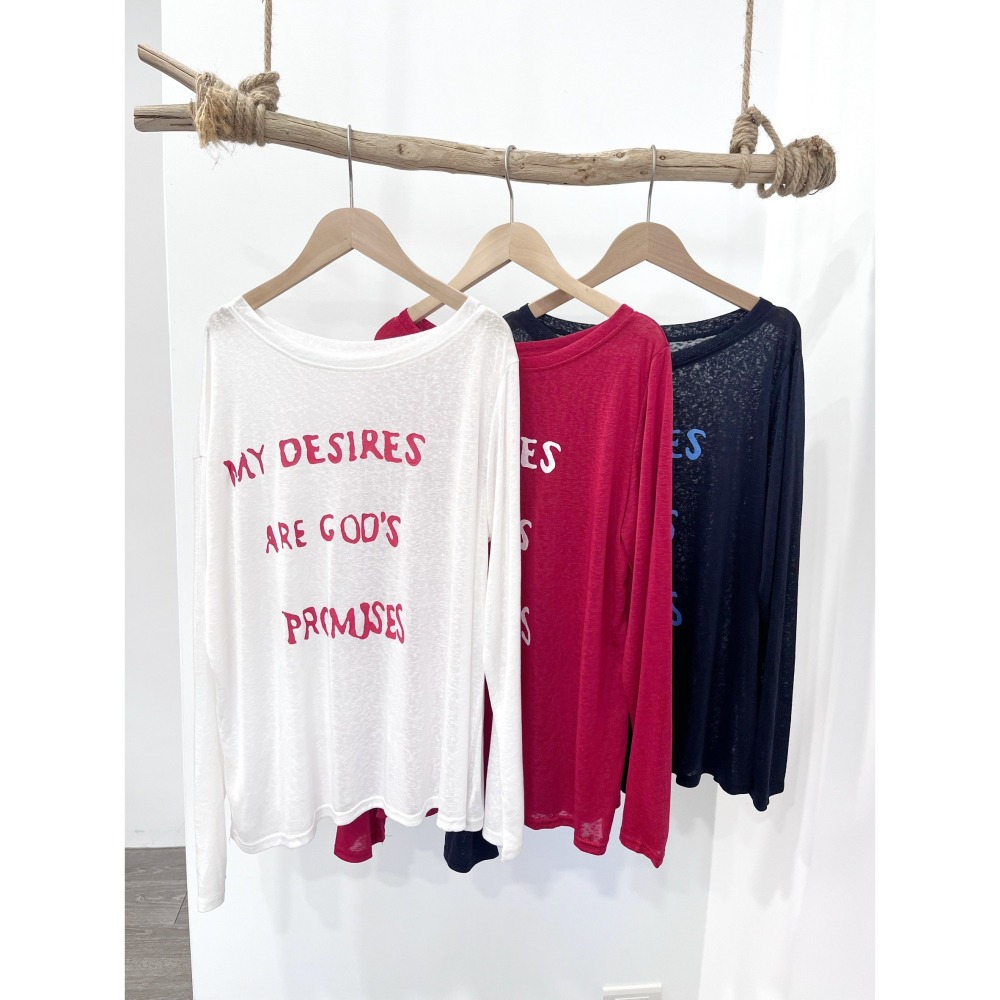 (A397)英字斜肩長袖上衣-3色-細節圖5