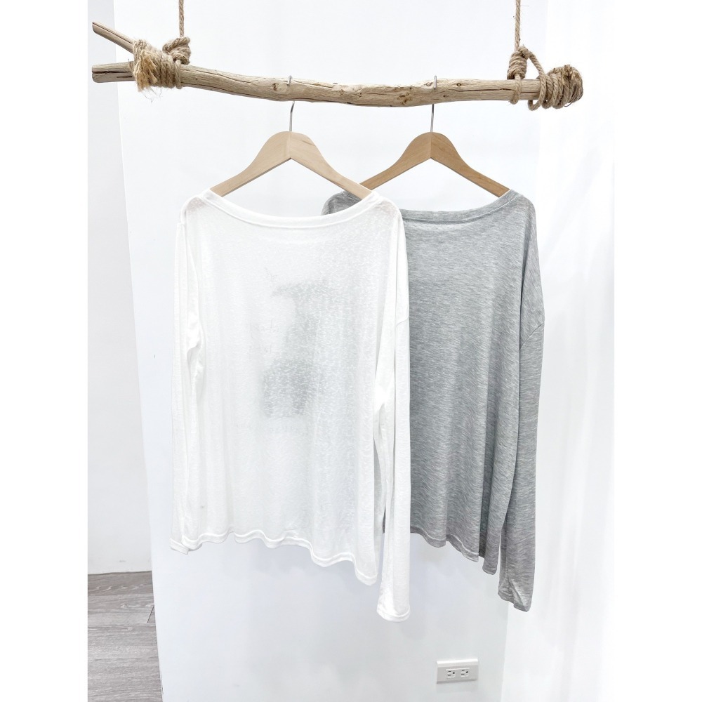 (A398)狗狗圖案寬鬆長袖上衣-2色-細節圖6