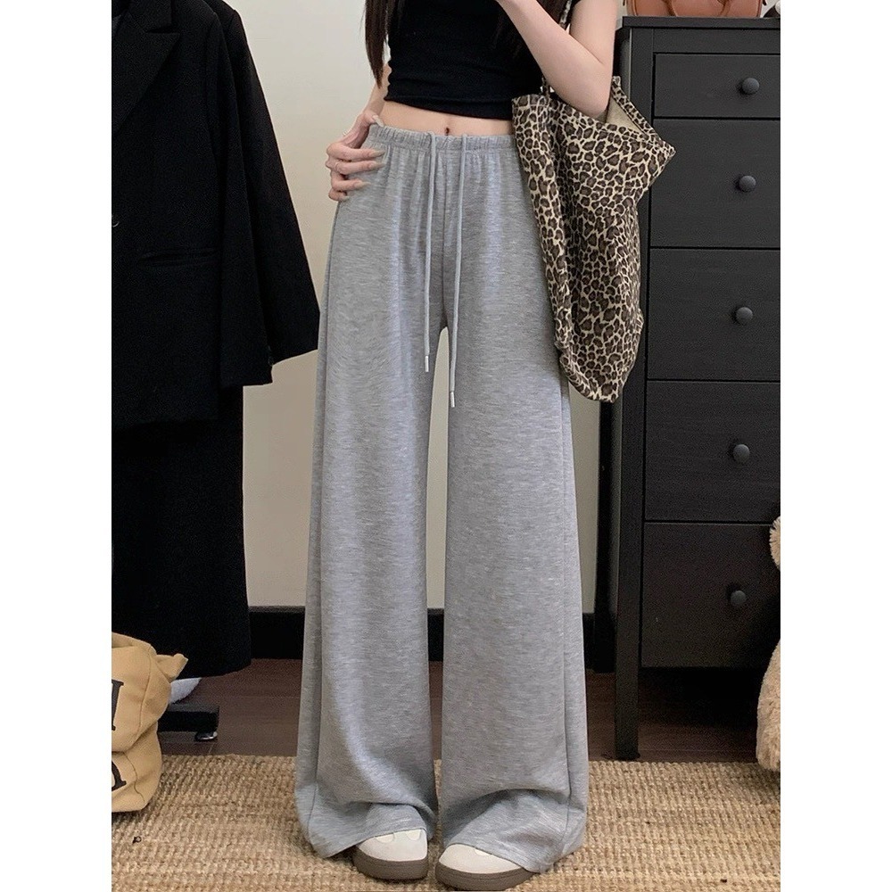 (D251)鬆緊抽繩休閒直筒寬褲-4色(M.L)  ✅適合小個子-規格圖8