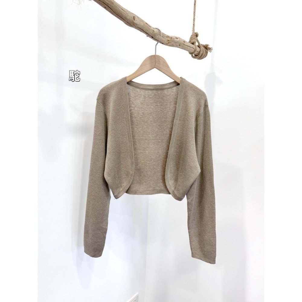 (G50)針織開襟短版罩衫-9色-規格圖6