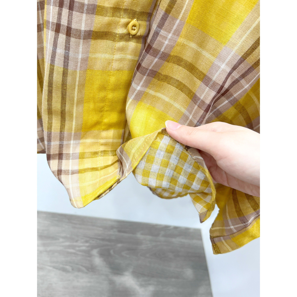 (G51)復古格紋長袖襯衫外套-3色-細節圖6