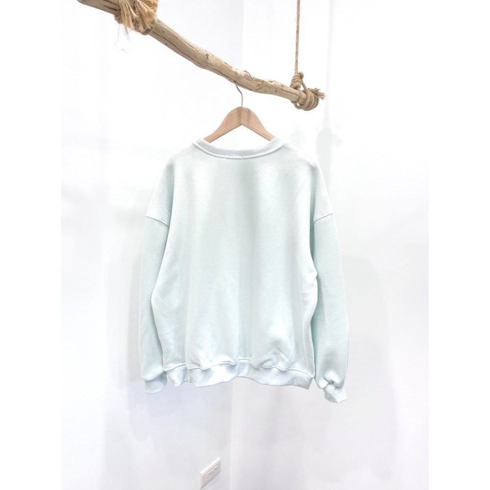 (A402)狗狗印花圖案內刷絨長袖大學t-3色-規格圖8