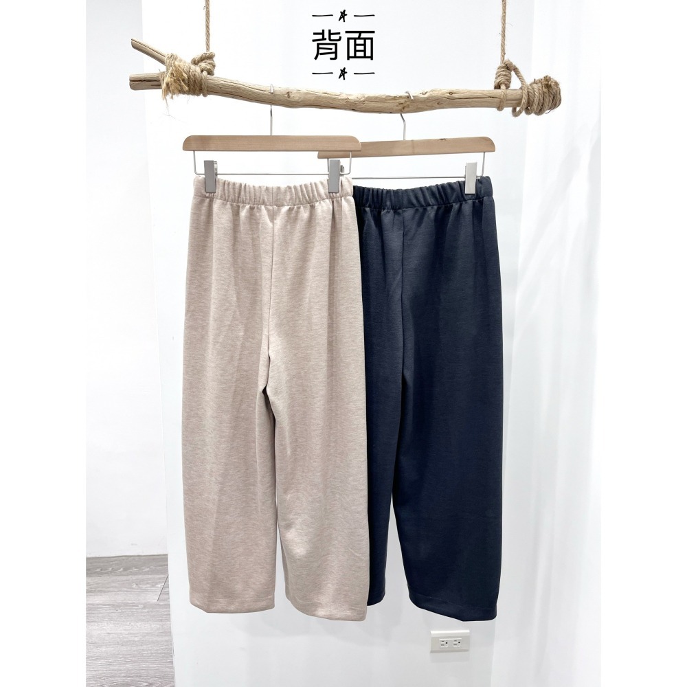 (D254)鬆緊毛呢奶奶褲-2色-細節圖5