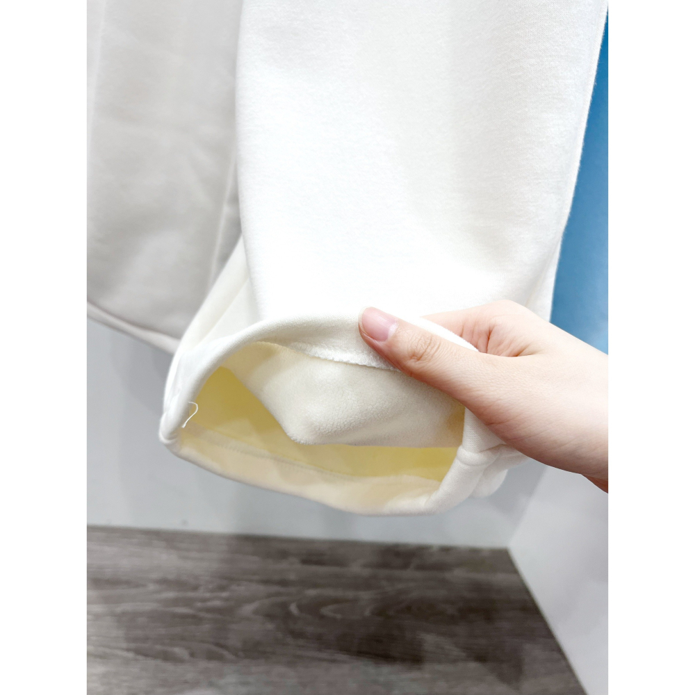 (D255)鬆緊綁帶內刷絨休閒長褲-4色-細節圖3