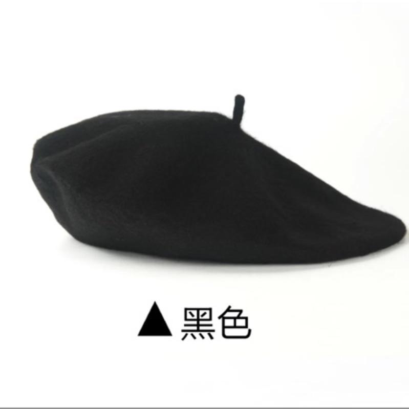 畫家帽 毛呢帽 現貨 黑 灰-細節圖2