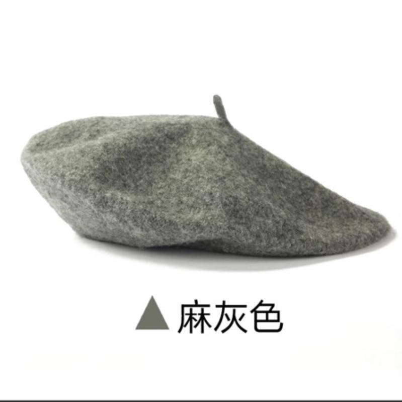 畫家帽 毛呢帽 現貨 黑 灰-細節圖3