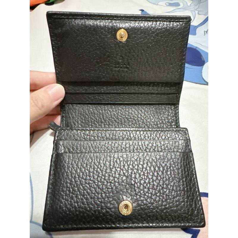 Gucci 短夾零錢包 黑 二手-細節圖2