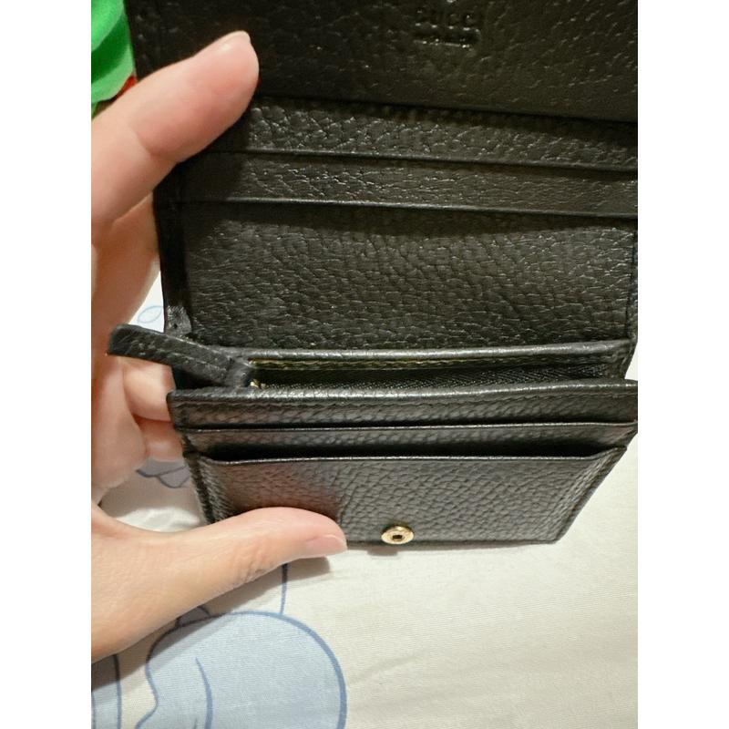 Gucci 短夾零錢包 黑 二手-細節圖3