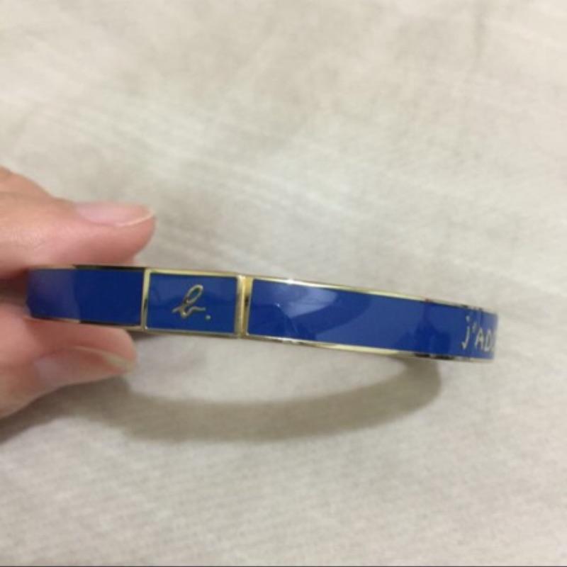 Agnesb 小b 手環 寶藍色金邊  二手 約8成新-細節圖3