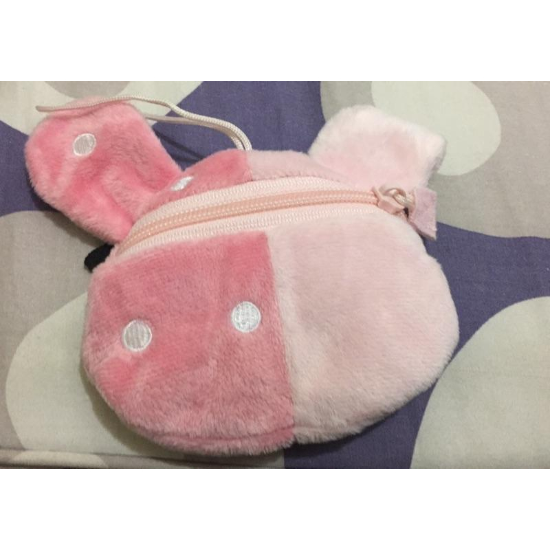 兔兔絨毛零錢包 全新-細節圖2