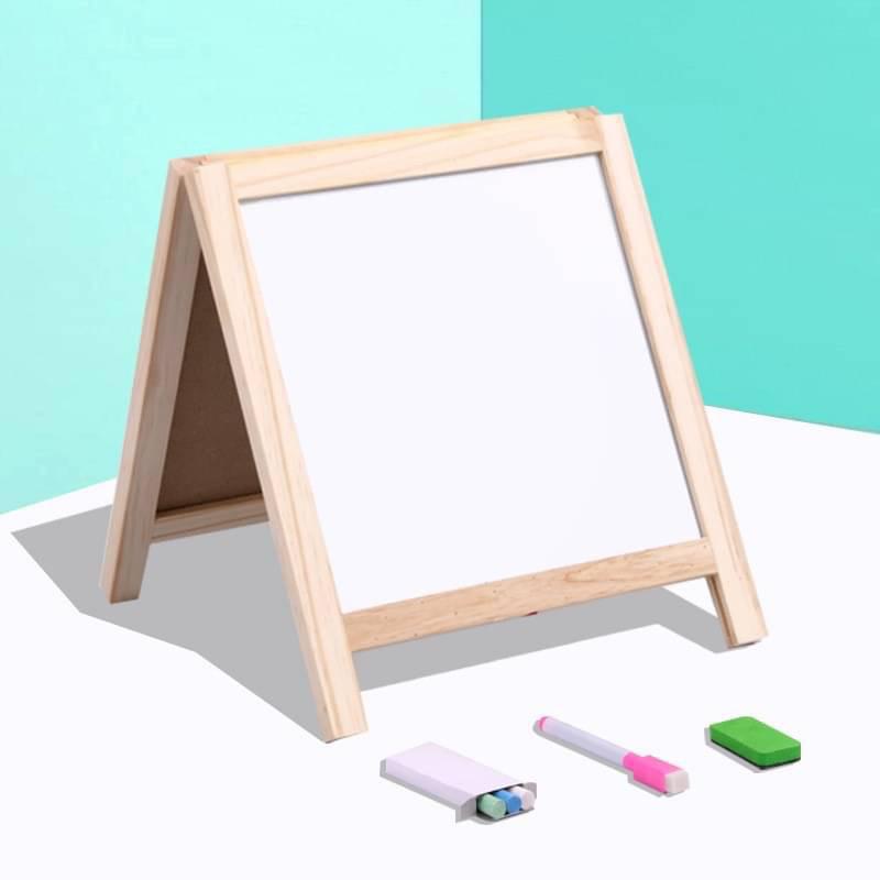 【你的玩具】 大黑白板 站立式畫板 黑板 白板 磁鐵 白板筆 英文磁鐵 數字磁鐵 算數教學 記事板 留言板 畫板 塗鴉板-細節圖3