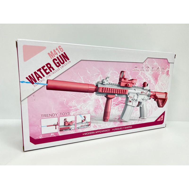 【你的玩具】 M416 水槍 水槍大戰 槍型水槍 打水戰 水槍 玩水 夏日 露營 背包水槍 強力水槍 充電水槍 電動水槍-細節圖2