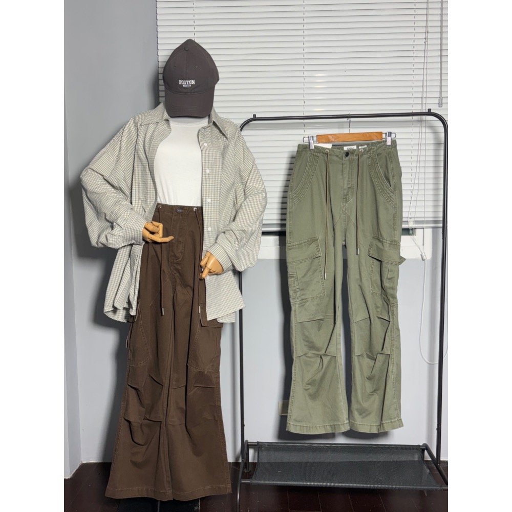 抽繩工裝褲-細節圖5