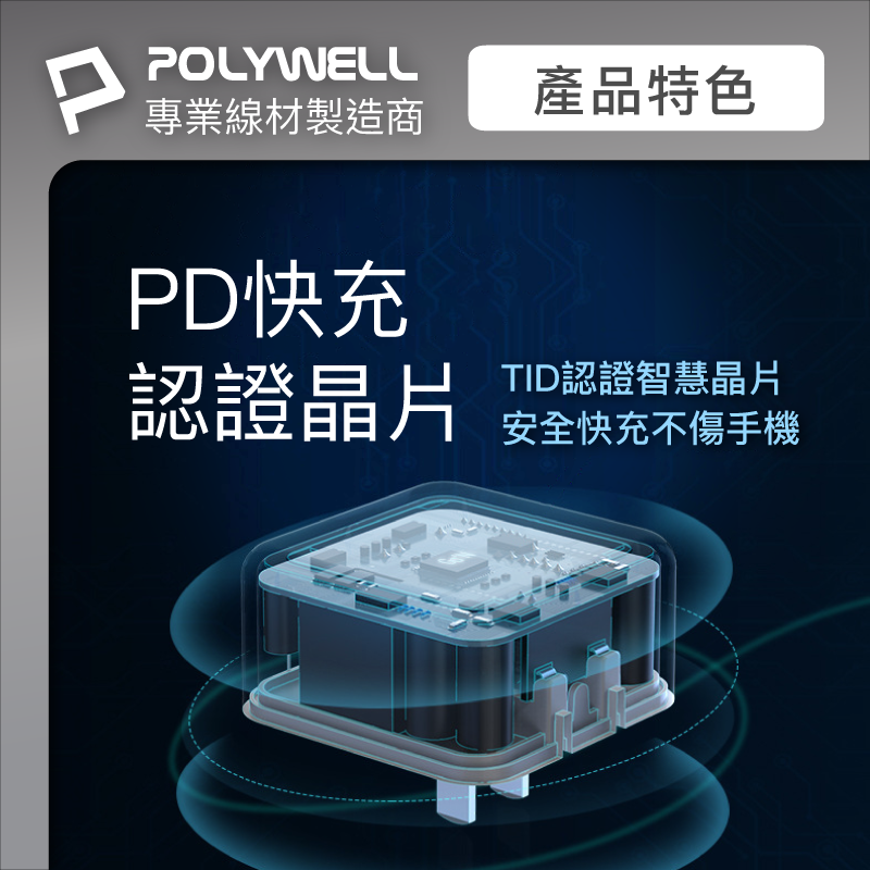 POLYWELL 寶利威爾 PD雙孔USB-C快充頭 35W Type-C 充電頭 充電器 豆腐頭 bsmi認證 快充-細節圖8