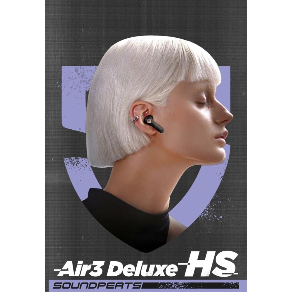 Soundpeats Air3 Deluxe HS 半入耳式 LDAC 真無線藍牙耳機 (專屬APP)-細節圖2