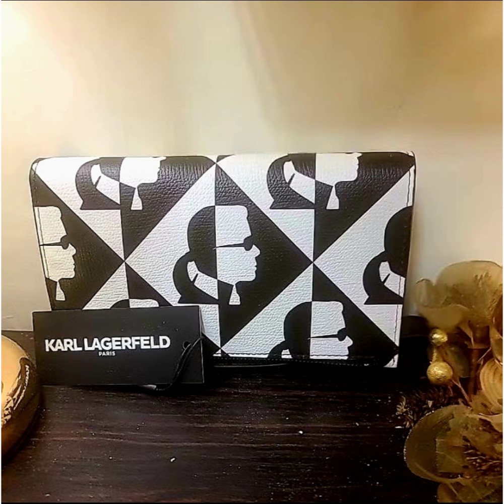 【全新正品】美國Citadel Outlets購入 Karl Lagerfeld 卡爾萬用皮夾 香奈兒設計師-細節圖3