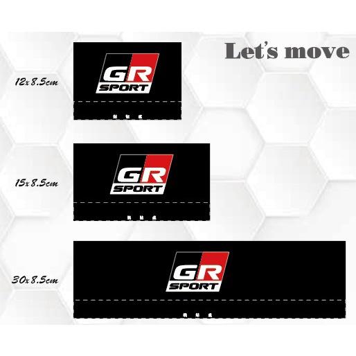 GR SPORT 車標  車 汽車 夾標 水洗標 尾門標  車貼裝飾 雙面設計-細節圖4