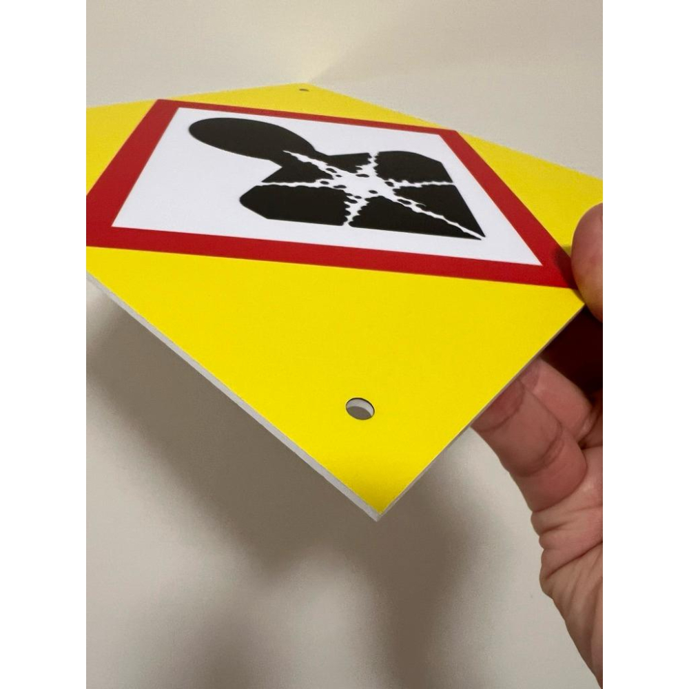 GHS壓克力牌 可單買貼紙｜健康危害｜消防檢查用 壓克力板(免費四角鑽孔)-細節圖4