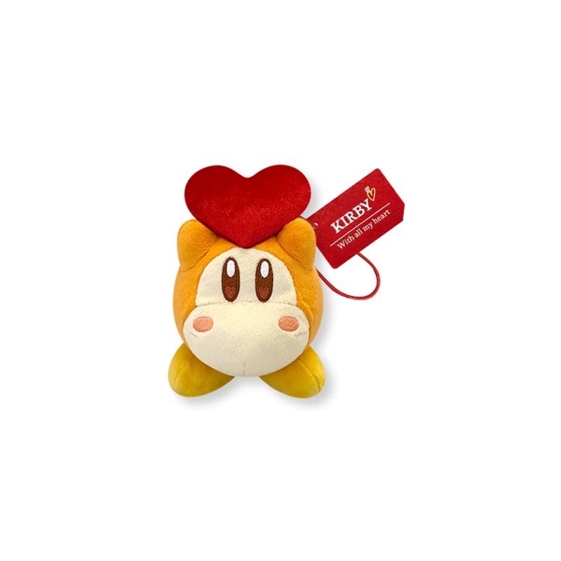 星之卡比情人節限定 給心心玩偶吊飾-規格圖1
