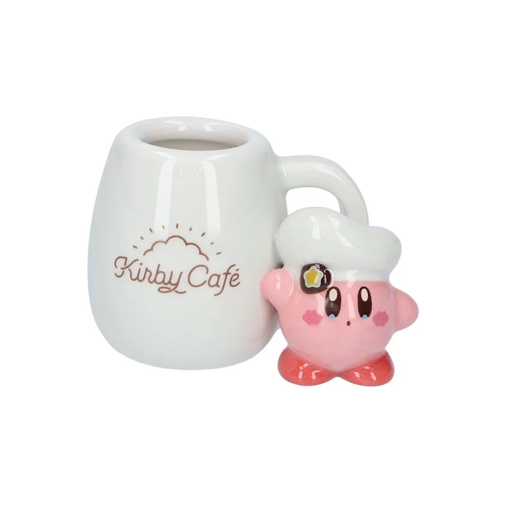 Kirby cafe星之卡比陶瓷公仔 筆筒 牙刷架-規格圖1