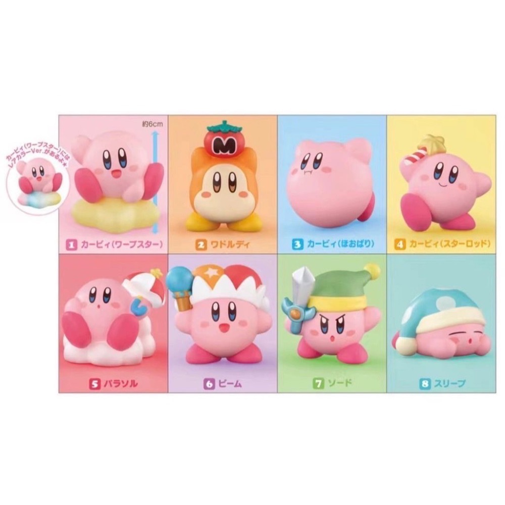 卡比與他的好朋友玩盒公仔1-4彈全系列公仔-規格圖1