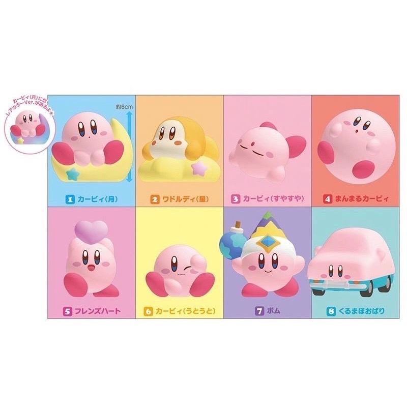 卡比與他的好朋友玩盒公仔1-4彈全系列公仔-規格圖1