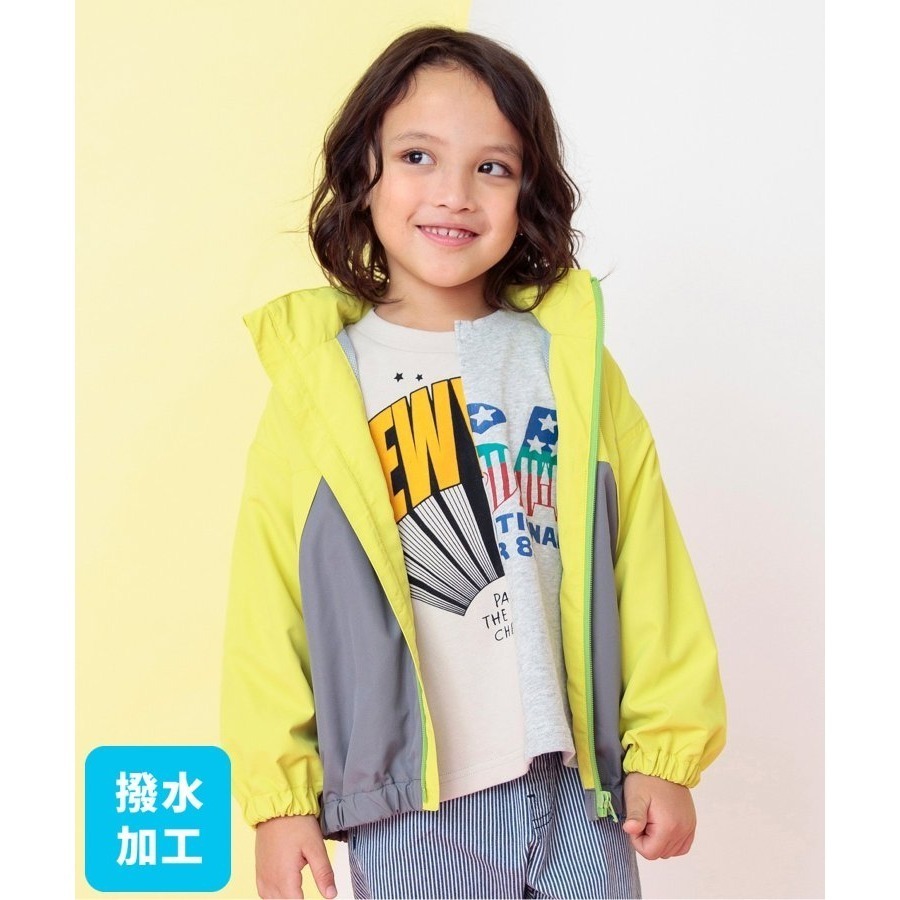 MIA日本代購BREEZE 風衣外套 連帽外套 拼色外套 防曬外套 防風外套 防潑水外套 拼色風衣 男童外套 女童外套-細節圖7