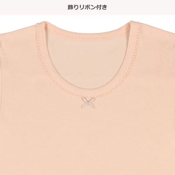 MIA日本代購西松屋 兒童內搭 短袖內衣 居家服 居家內衣 內搭衣 短袖上衣 女童短袖上衣 短袖三件組-細節圖4