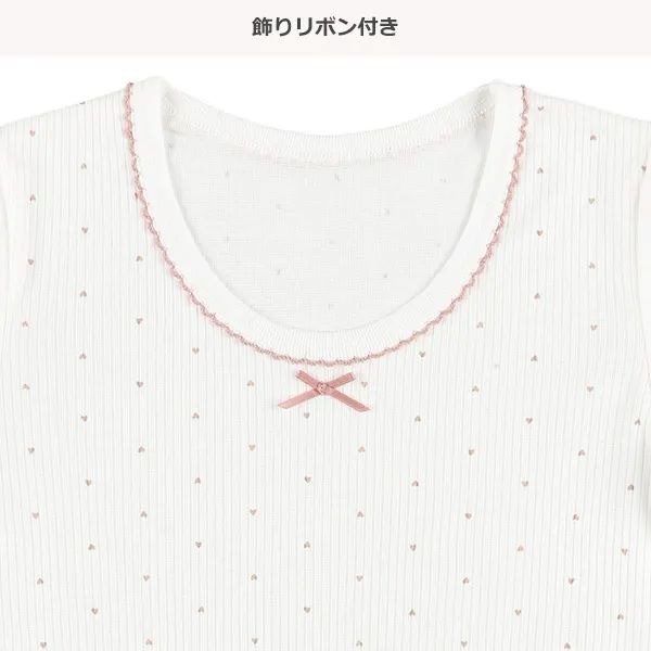 MIA日本代購西松屋 兒童內搭 短袖內衣 居家服 居家內衣 內搭衣 短袖上衣 女童短袖上衣 短袖三件組 花花 愛心-細節圖3