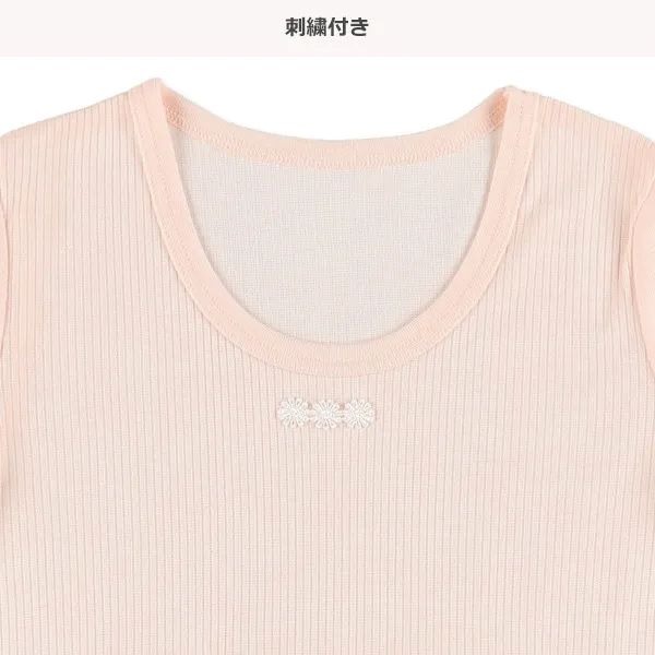 MIA日本代購西松屋 兒童內搭 短袖內衣 居家服 居家內衣 內搭衣 短袖上衣 女童短袖上衣 短袖三件組 花花 愛心-細節圖4