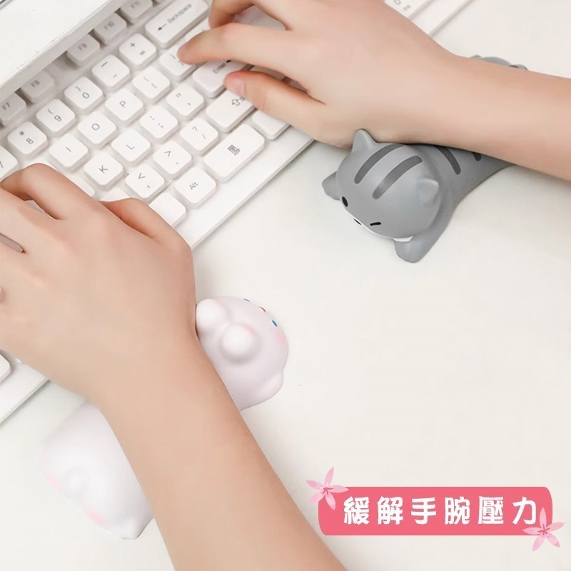 療癒系 超可愛 造型護腕墊 柔軟 減壓 護腕滑鼠墊 滑鼠墊 手腕墊 滑鼠手腕墊 手枕 鍵盤護腕墊 共四款-細節圖4