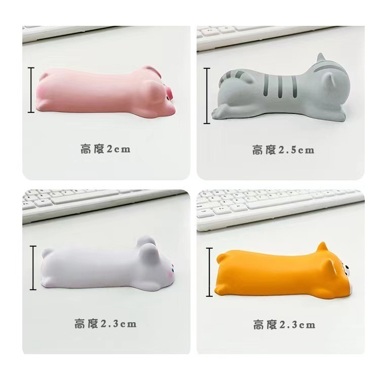療癒系 超可愛 造型護腕墊 柔軟 減壓 護腕滑鼠墊 滑鼠墊 手腕墊 滑鼠手腕墊 手枕 鍵盤護腕墊 共四款-細節圖5