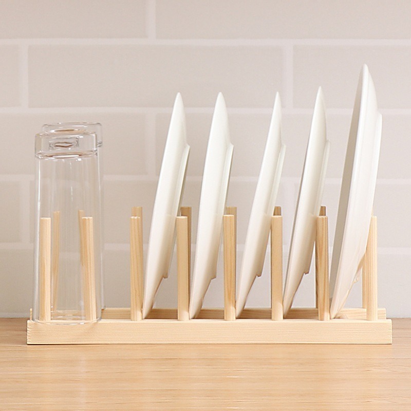 北歐風 圓型 餐墊 塑膠盤 甜點 餐盤 盤子 拍照素材 美耐皿 收納 松木架 & 隔熱墊 - 多色可選-細節圖10