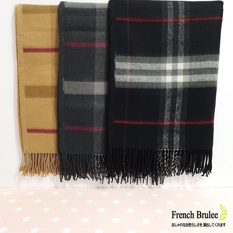 義大利 SOVRANO 羊毛 格紋 口袋 雙面 兩穿 保暖 圍巾 / 披肩  - 駝、深灰、黑色-細節圖3