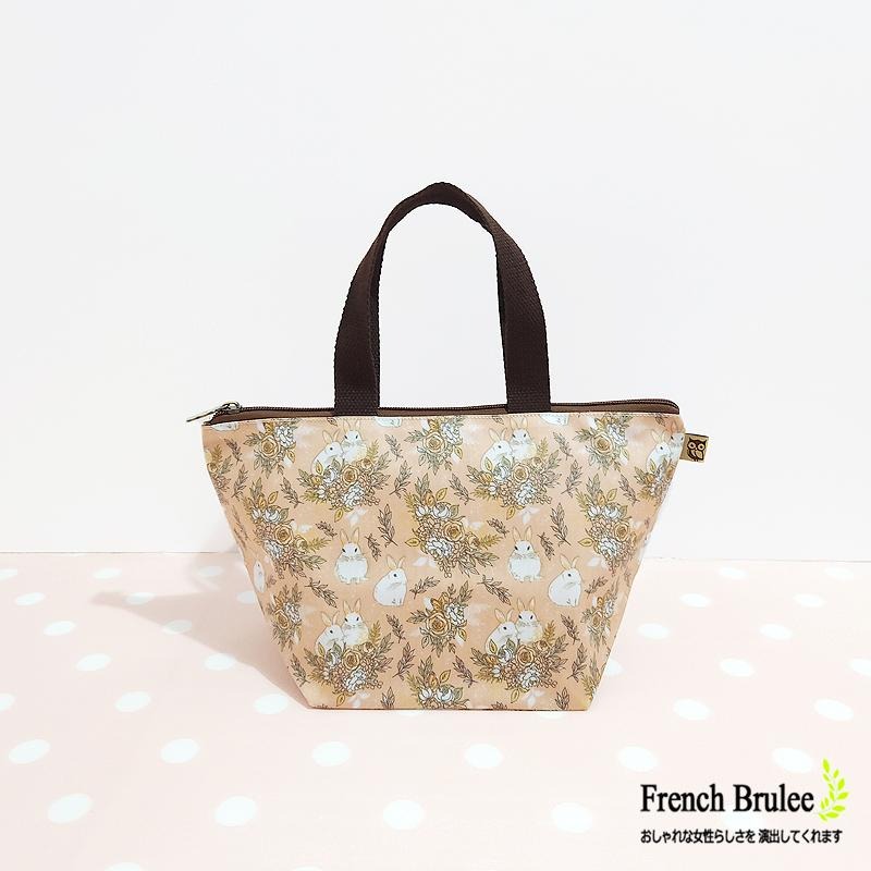 【Dolly club】輕巧 美型 水餃包 便當袋 手提包 野餐袋 防水包 扁款 拉鍊 零錢包 - 多款花色-細節圖3