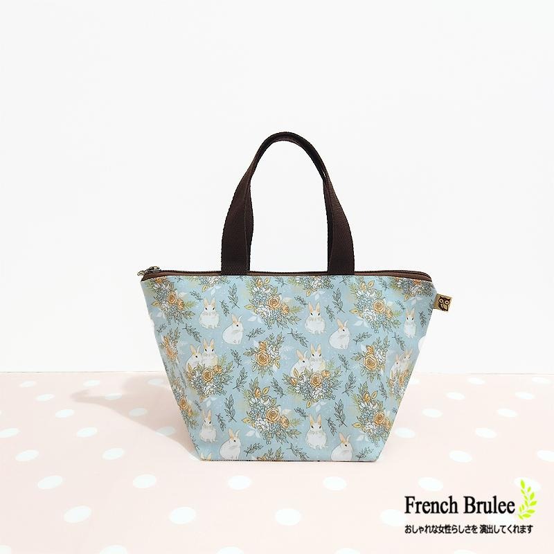 【Dolly club】輕巧 美型 水餃包 便當袋 手提包 野餐袋 防水包 扁款 拉鍊 零錢包 - 多款花色-細節圖4