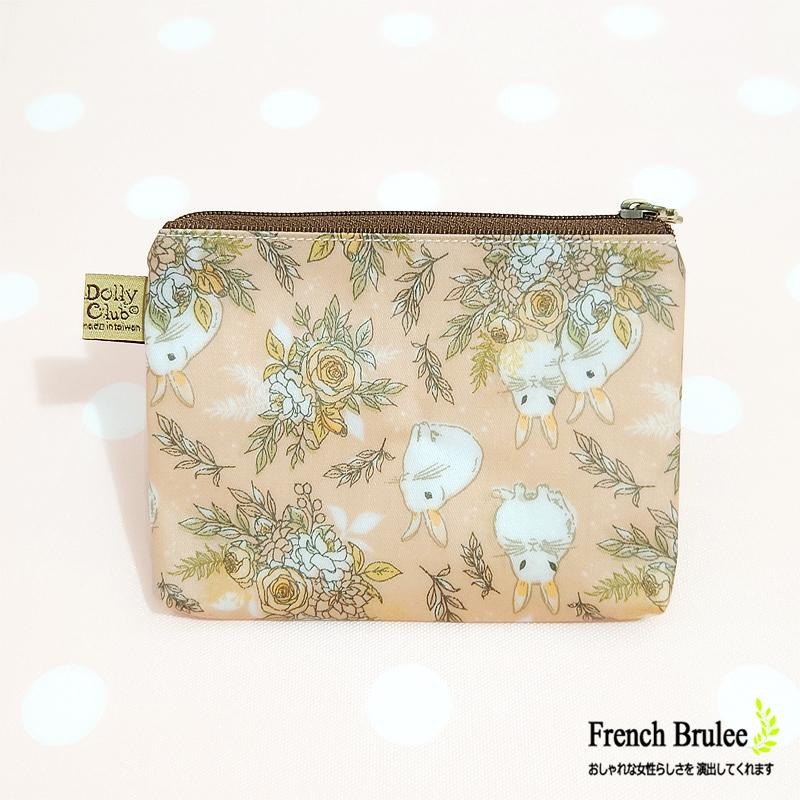 【Dolly club】輕巧 美型 水餃包 便當袋 手提包 野餐袋 防水包 扁款 拉鍊 零錢包 - 多款花色-細節圖7